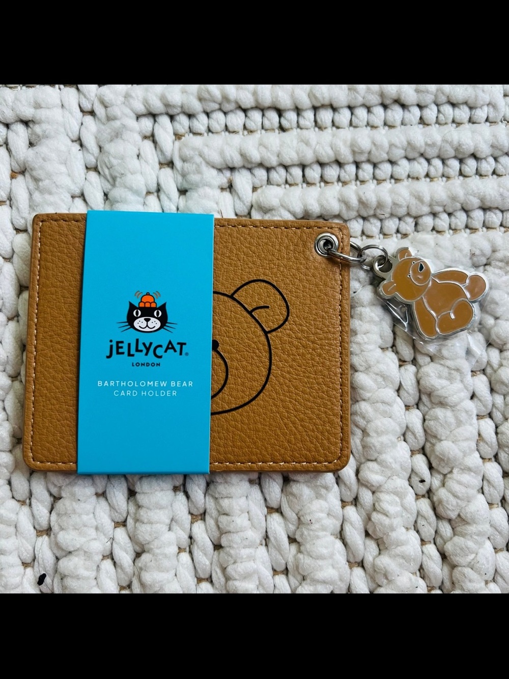 NWT jellycat official bartholomew bear card holder/card wallet VHTF limit